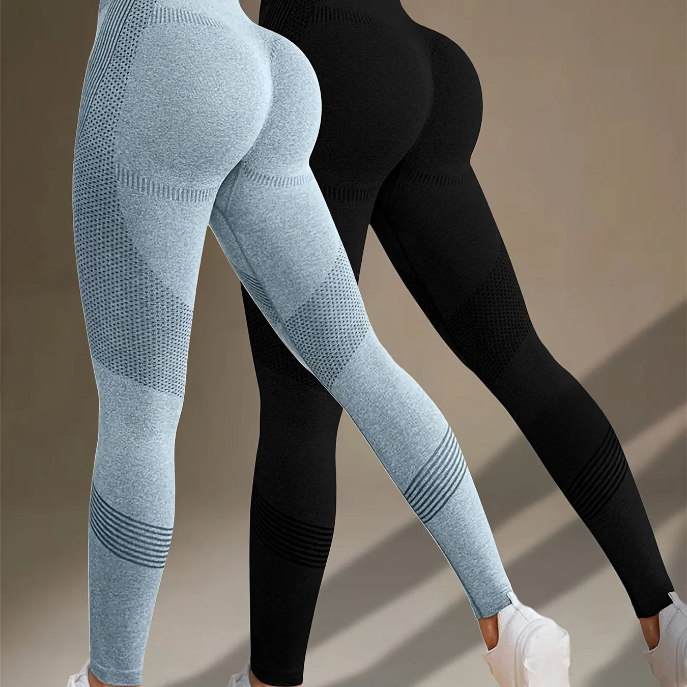 2-Pack High-Stretch Tummy Control Yoga Leggings