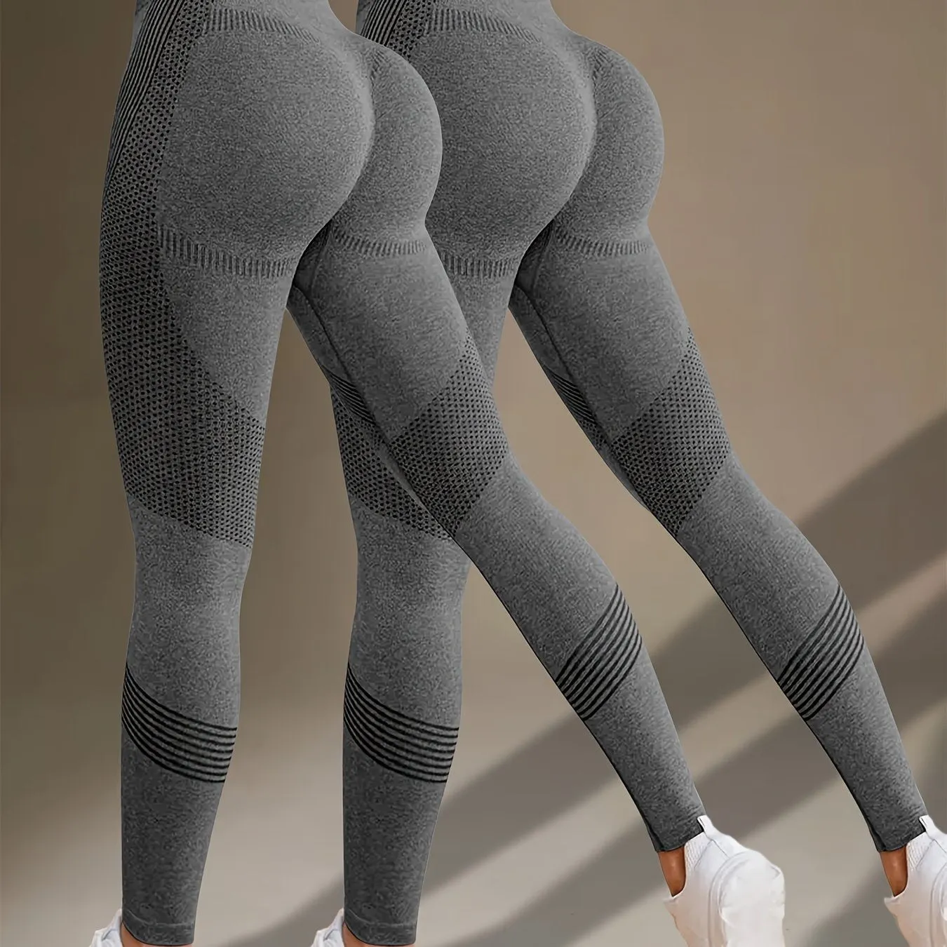 2-Pack High-Stretch Tummy Control Yoga Leggings