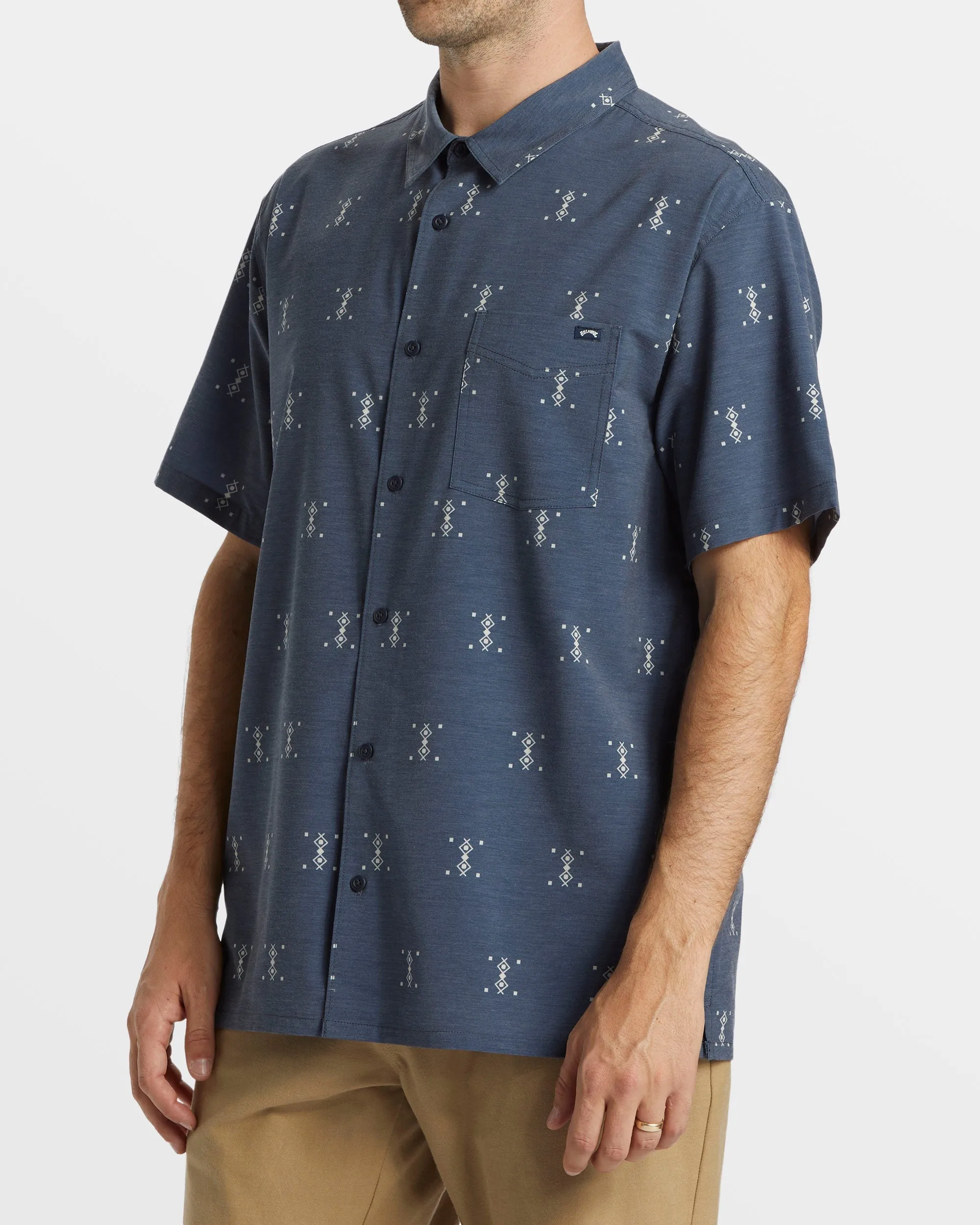 A/Div Surftrek Trail Short Sleeve Shirt - Navy Heather