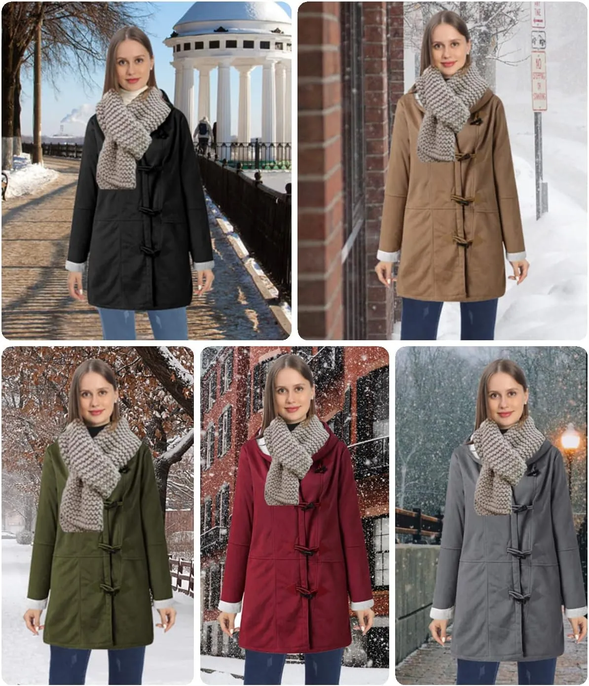 AI'MOURI Sherpa Fleece Outerwear Overcoat Women