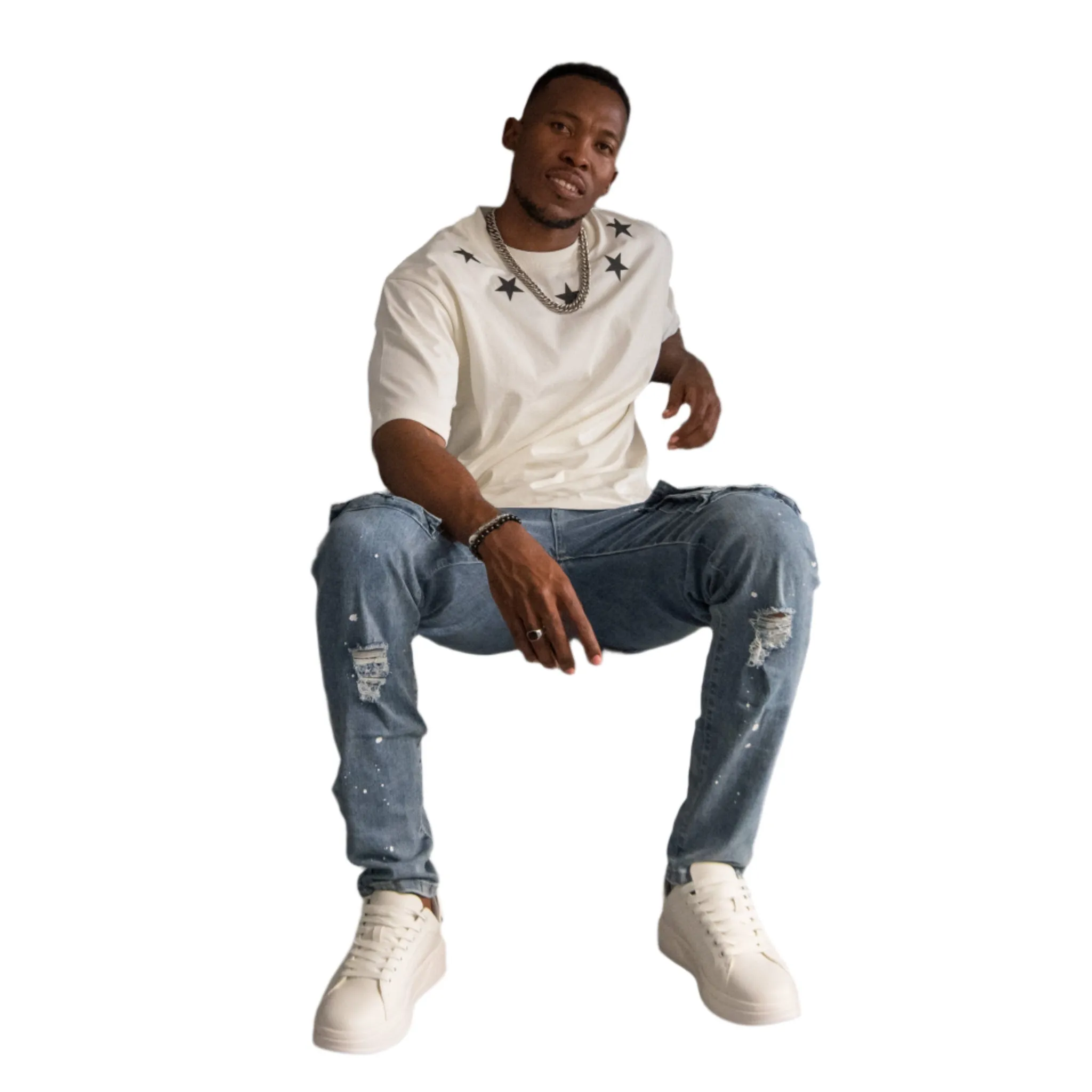 Alive Skinny Distressed Cargo Jeans ONLY