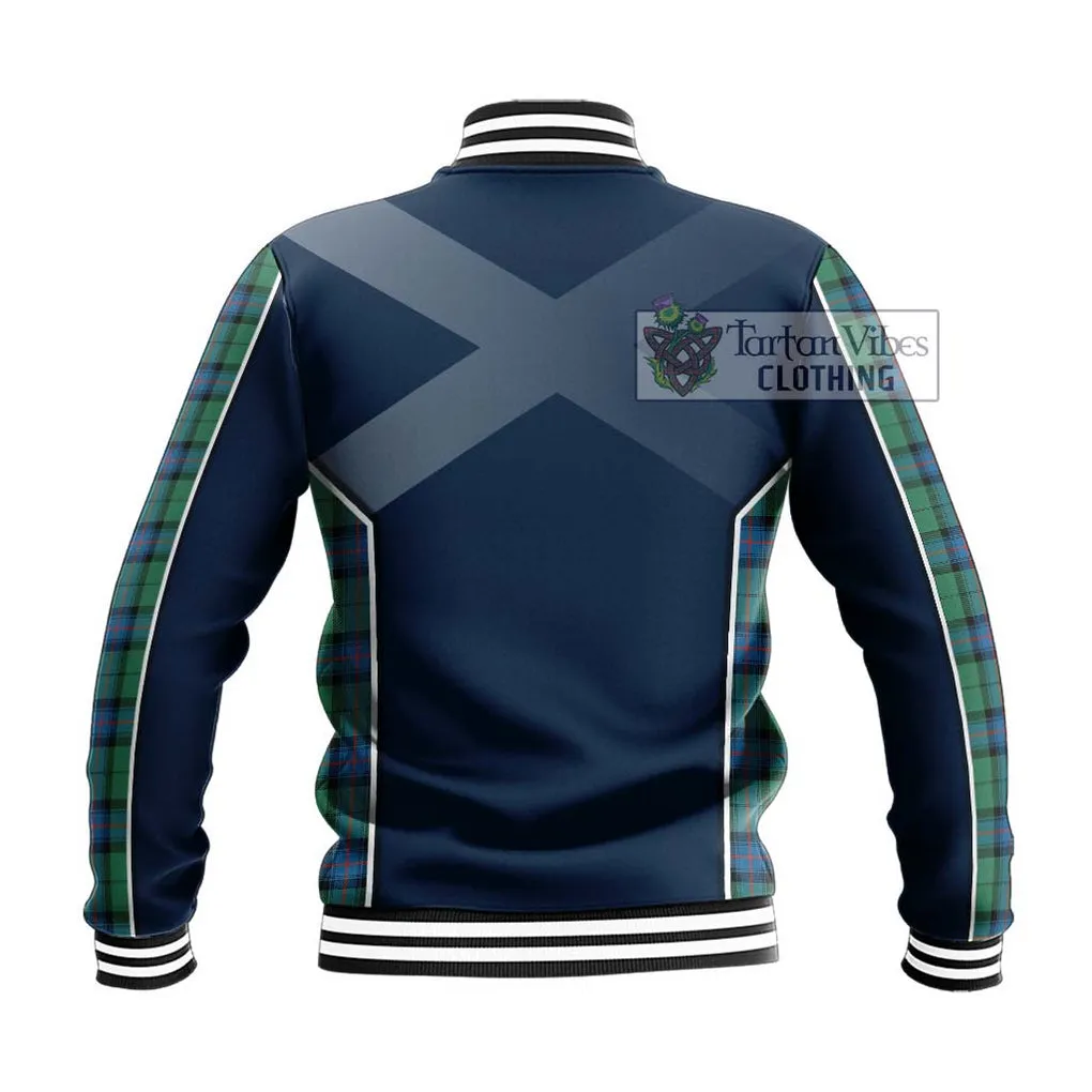 Armstrong Ancient Tartan Baseball Jacket with Family Crest and Lion Rampant Vibes Sport Style