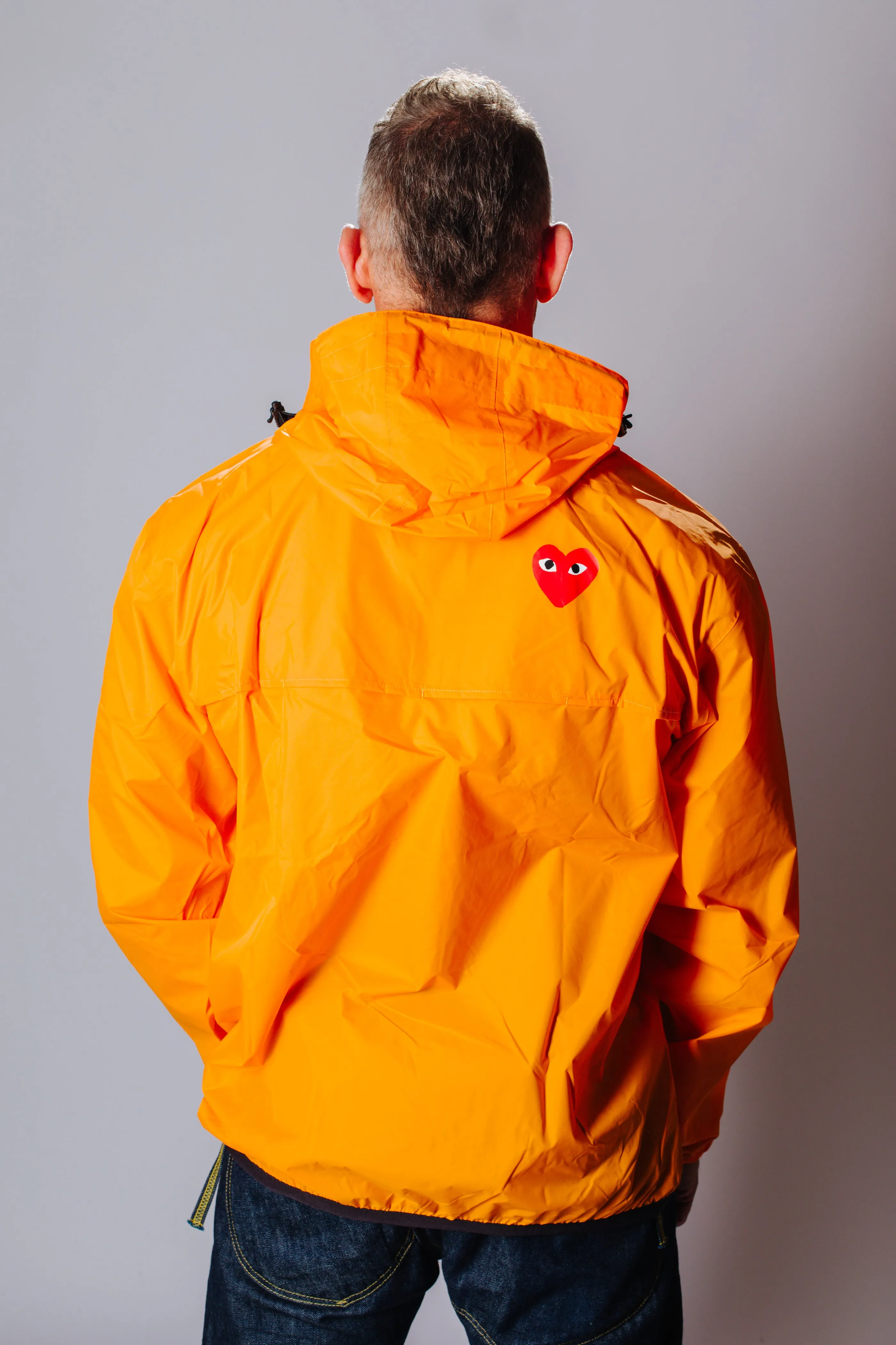 COMME des GARÇONS x K-WAY LE VRAI 3.0 LEON JACKET ORANGE