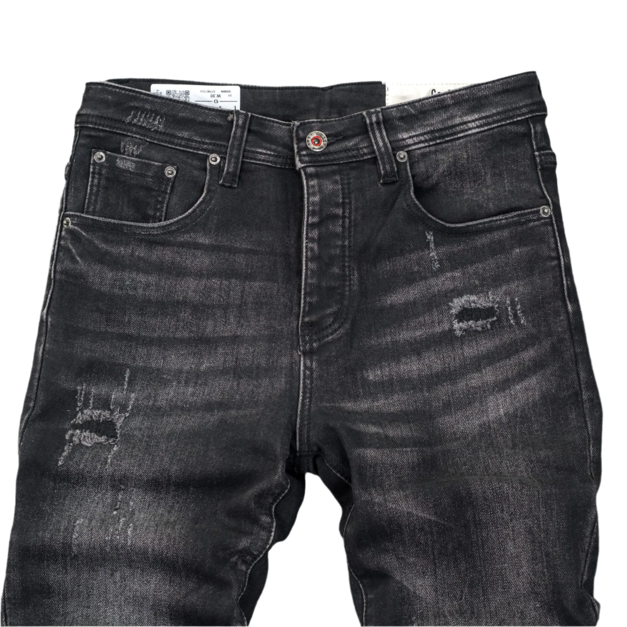 Gee2 Island Black Distressed Denim