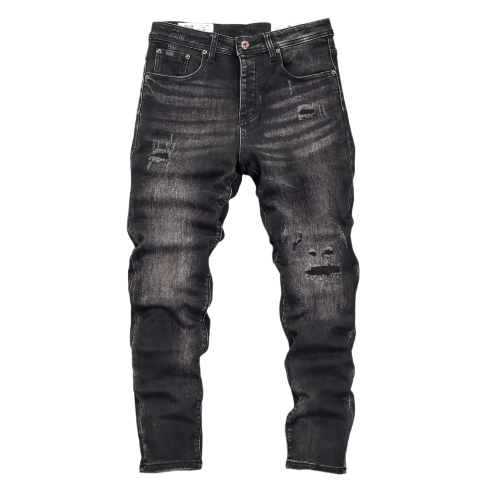 Gee2 Island Black Distressed Denim