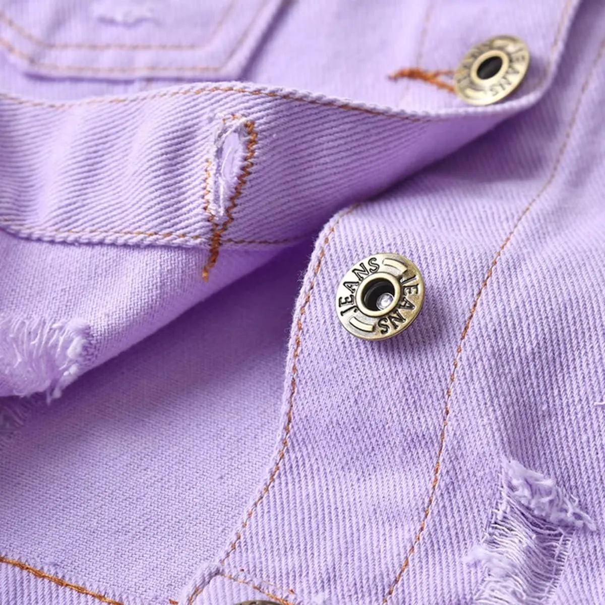 Girls' Denim Jacket Outerwear, 12 Months-12 Years
