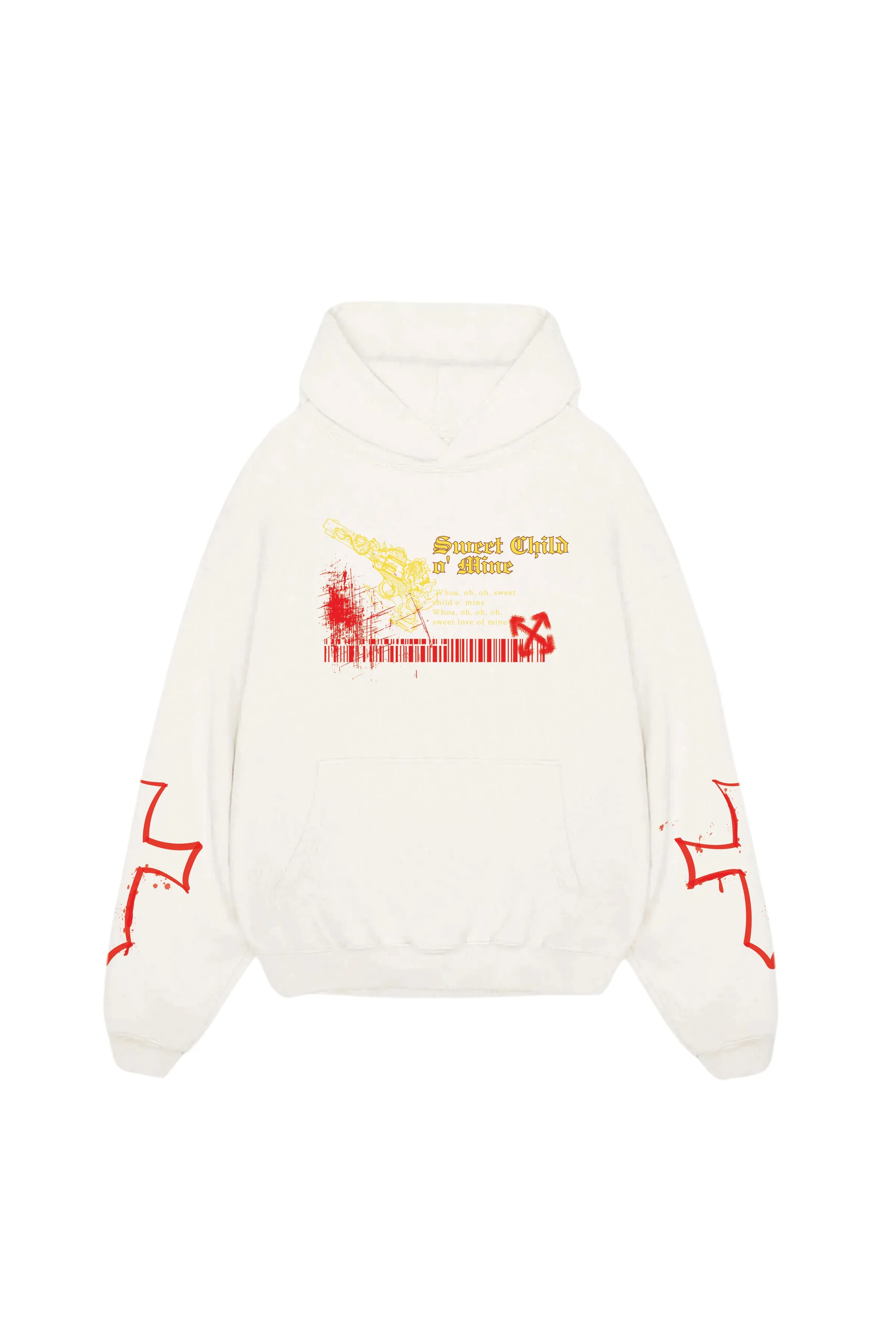 Guns N Roses Designed Oversized Hoodie