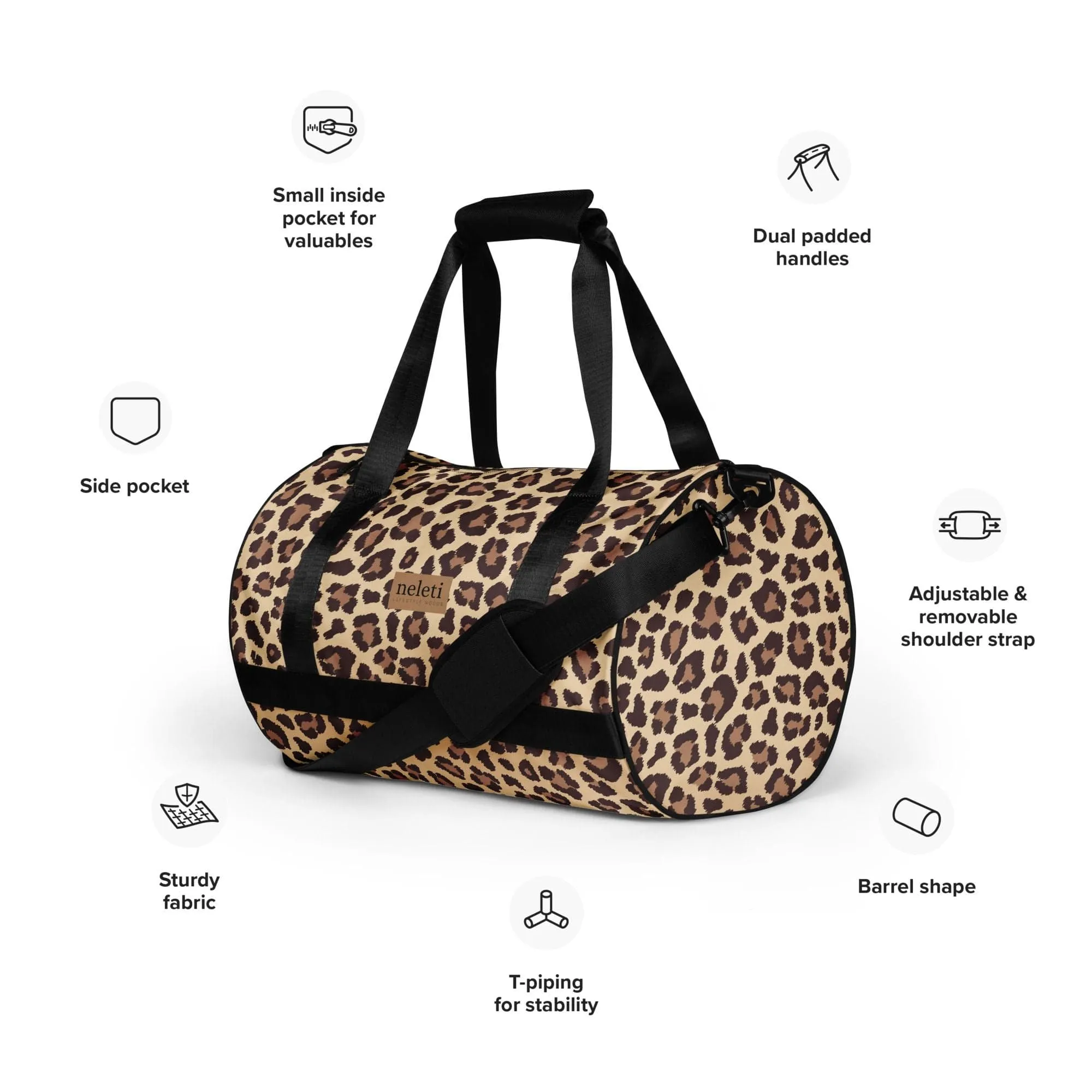 Gym Bag for Women: Leopard Luxe, Style On-the-Go