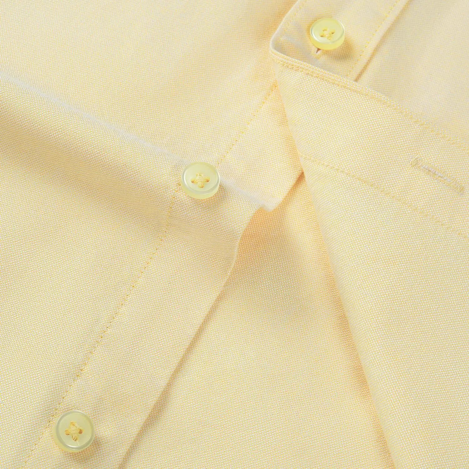 Men's 100% Cotton Oxford Dress Shirt Long Sleeve Rerular Fit Button-Down Business Casual Shirt