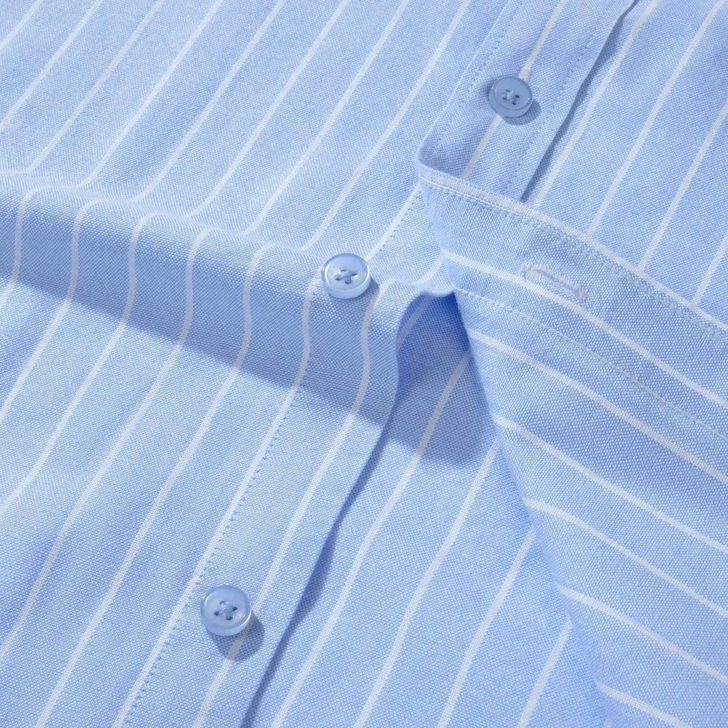 Men's 100% Cotton Oxford Dress Shirt Long Sleeve Rerular Fit Button-Down Business Casual Shirt