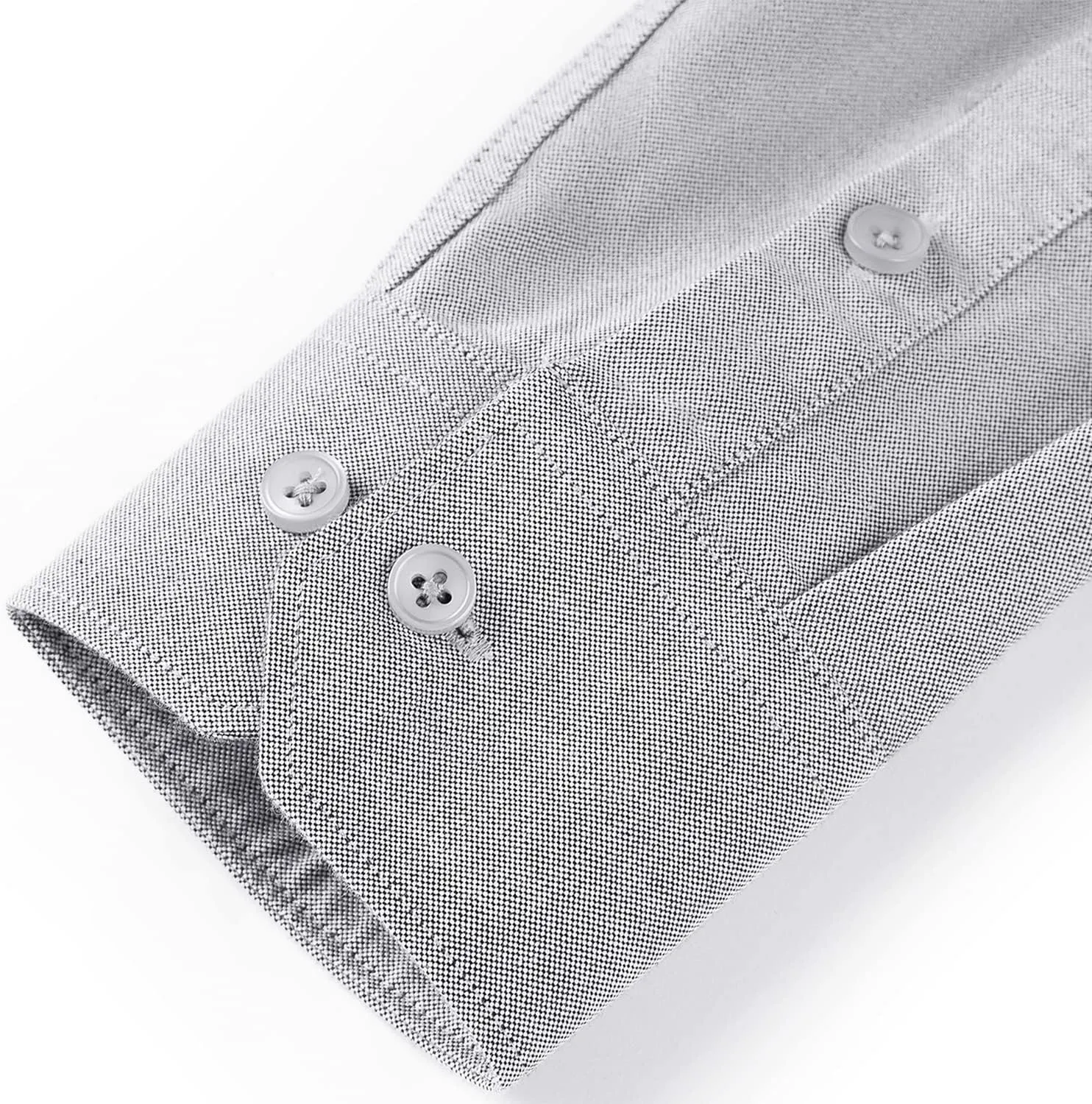 Men's 100% Cotton Oxford Dress Shirt Long Sleeve Rerular Fit Button-Down Business Casual Shirt