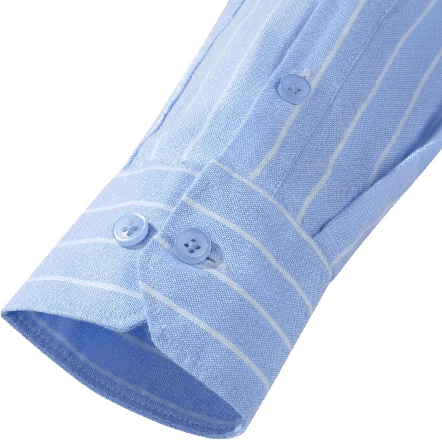 Men's 100% Cotton Oxford Dress Shirt Long Sleeve Rerular Fit Button-Down Business Casual Shirt
