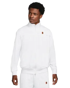 Mens NikeCourt Heritage Tennis Jacket (White)