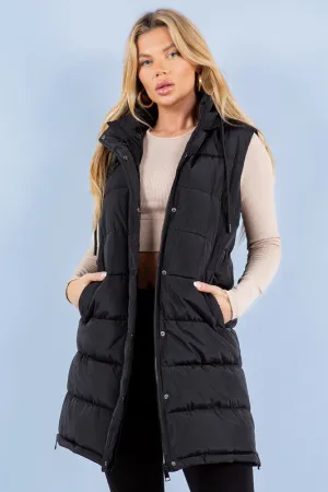 Mia Long Puffer Vest