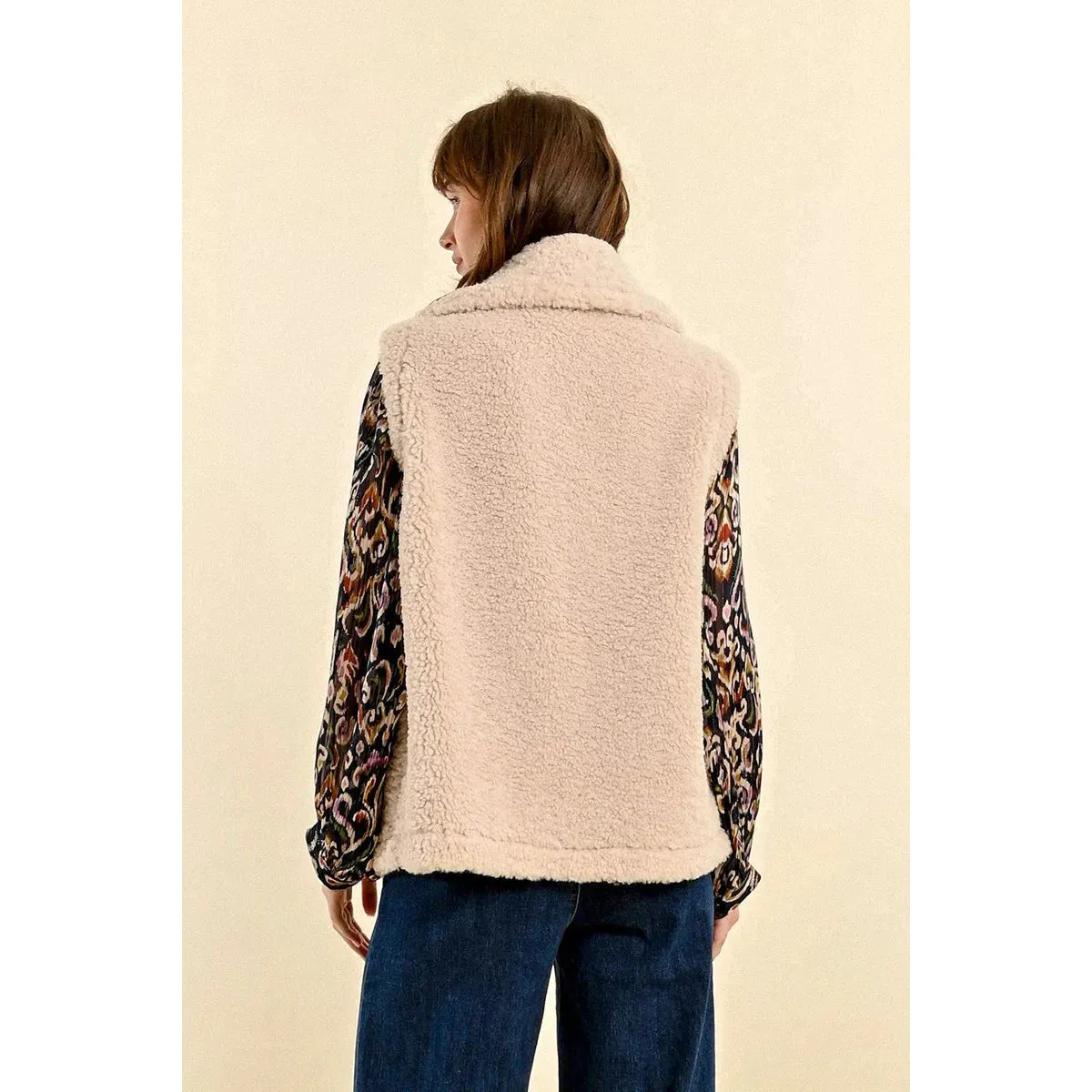 Molly Bracken Sleeveless Sherpa Vest
