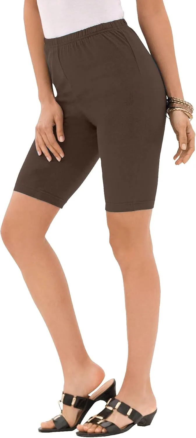 Roaman's Women's Plus Size Essential Stretch Bike Short
