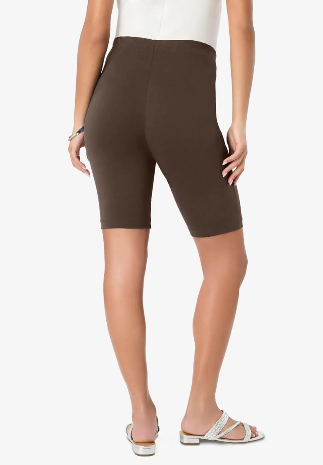 Roaman's Women's Plus Size Essential Stretch Bike Short