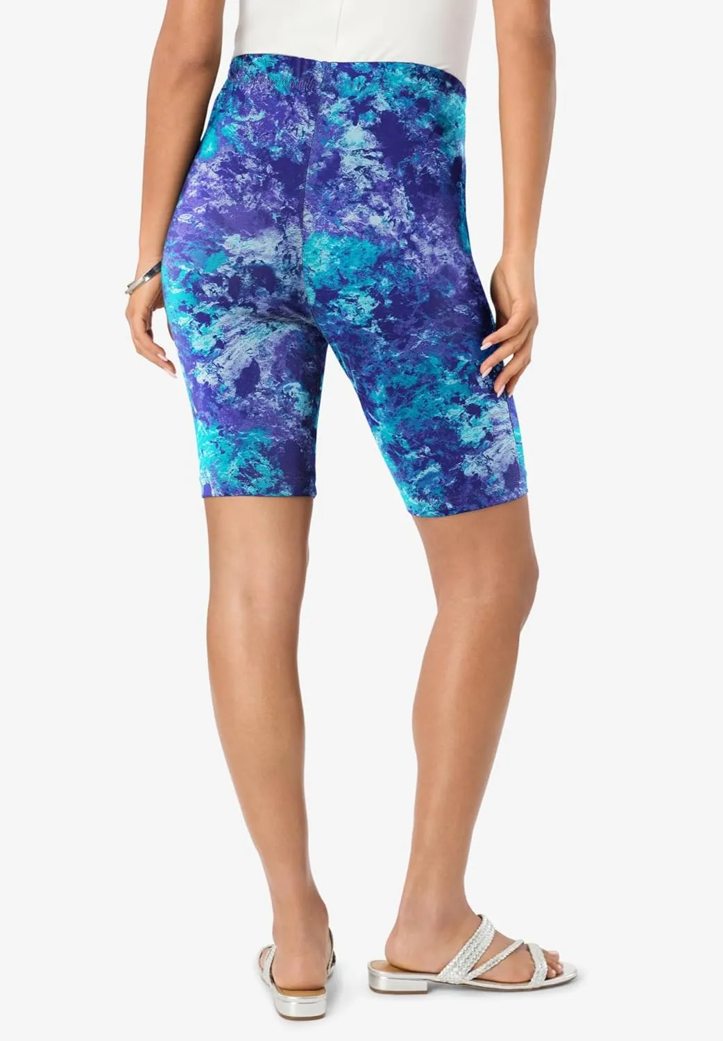 Roaman's Women's Plus Size Essential Stretch Bike Short