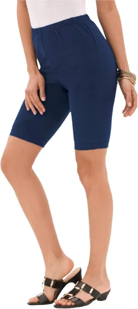 Roaman's Women's Plus Size Essential Stretch Bike Short