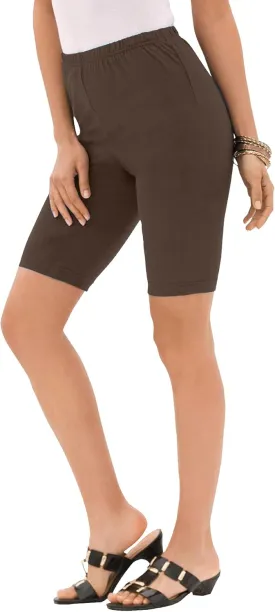 Roaman's Women's Plus Size Essential Stretch Bike Short