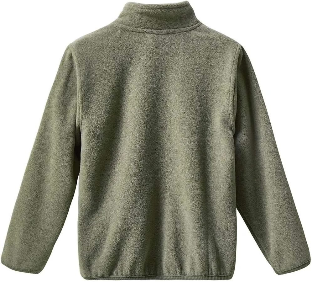 Spring&Gege Youth Solid Full-Zip Polar Fleece Jacket for Children