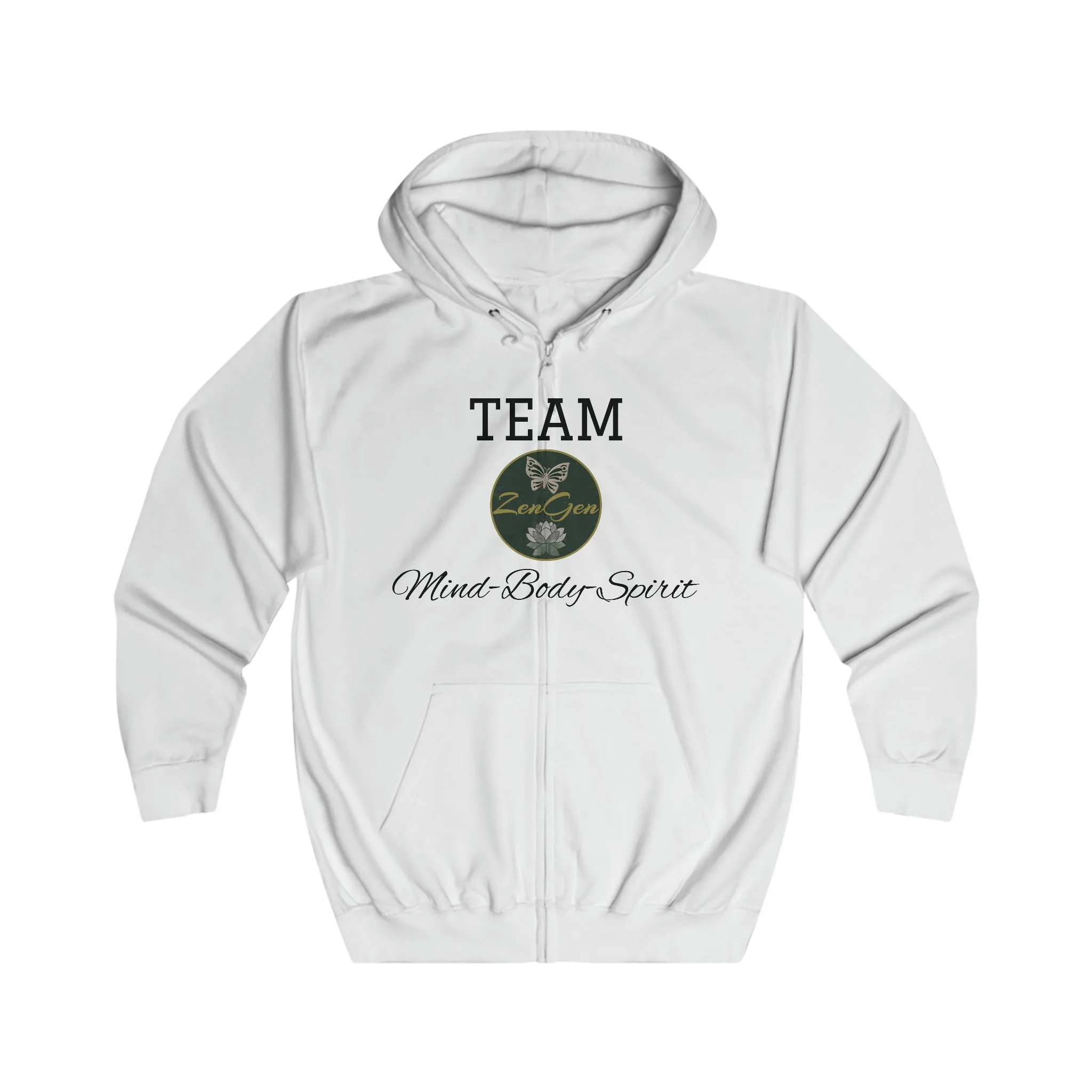 Unisex Full Zip Hoodie - ROCK SOLID "Believe & Achieve!" - ZenGen USA