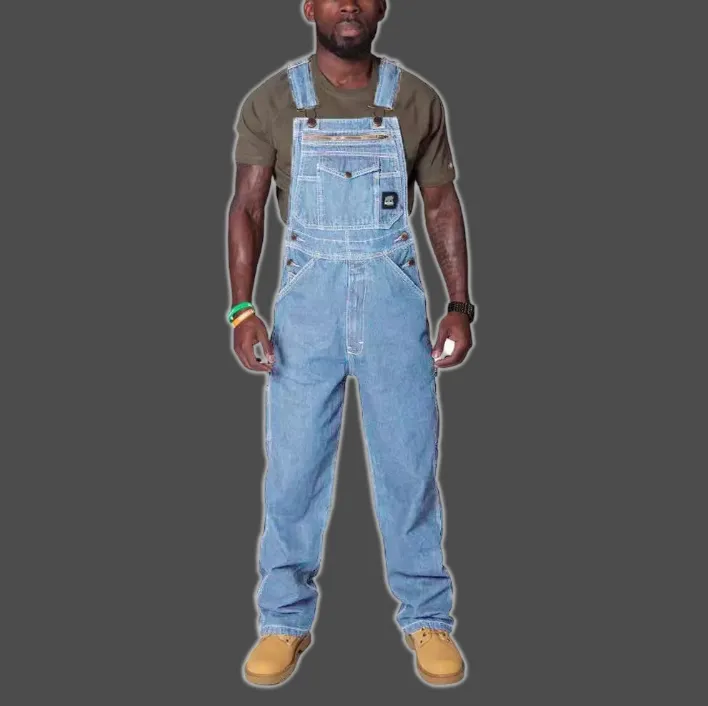 Versatile Denim Workwear Overalls / Suspenders