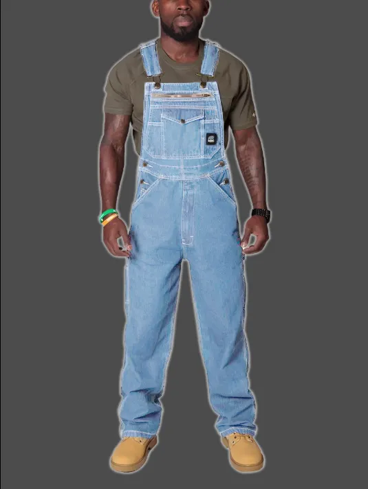 Versatile Denim Workwear Overalls / Suspenders