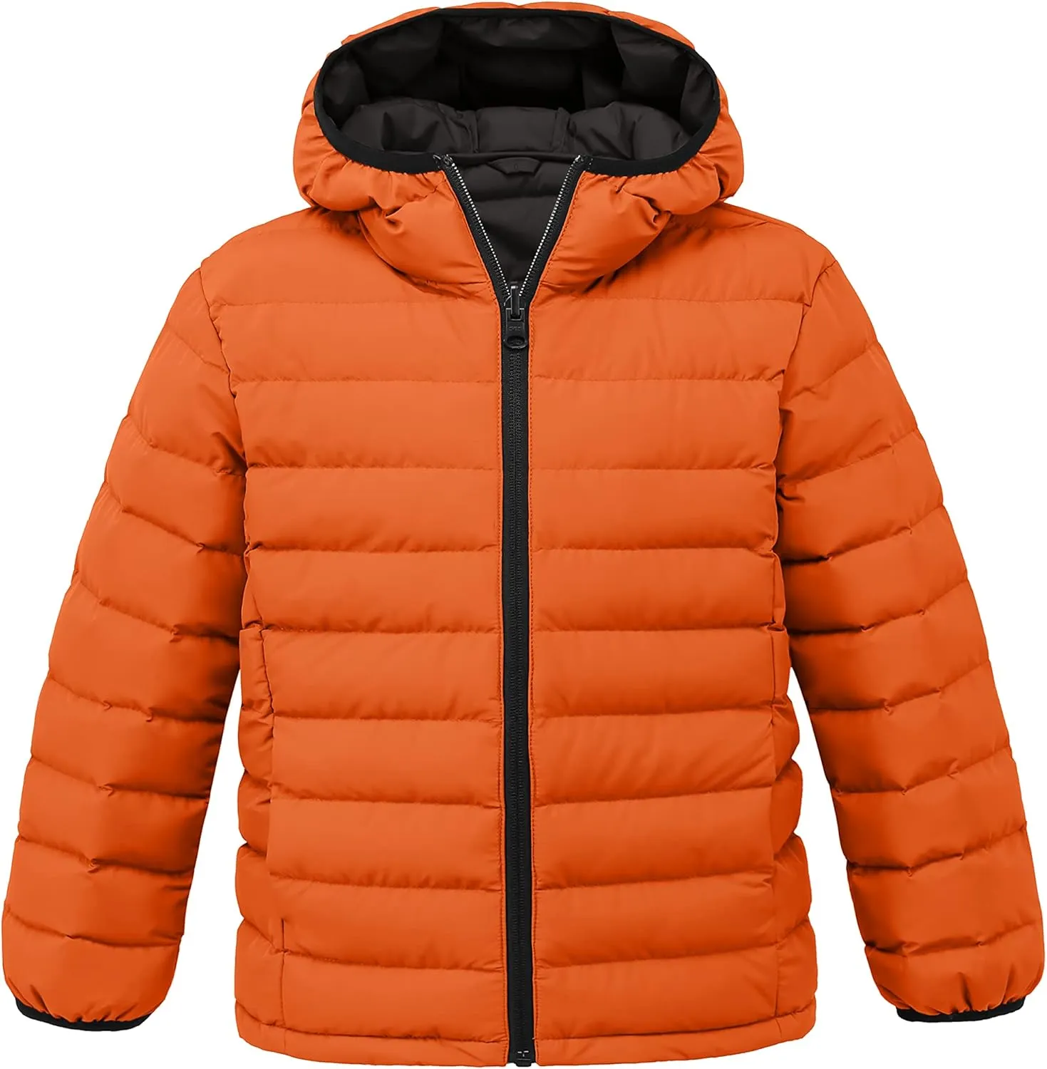 wantdo Boys' Winter Coat Lightweight Puffer Jacket Waterproof Outerwear Hooded