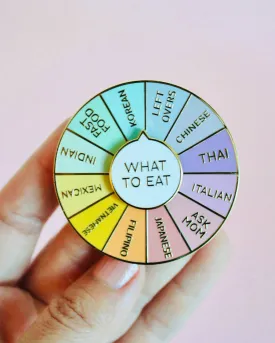 What To Eat Enamel Pin